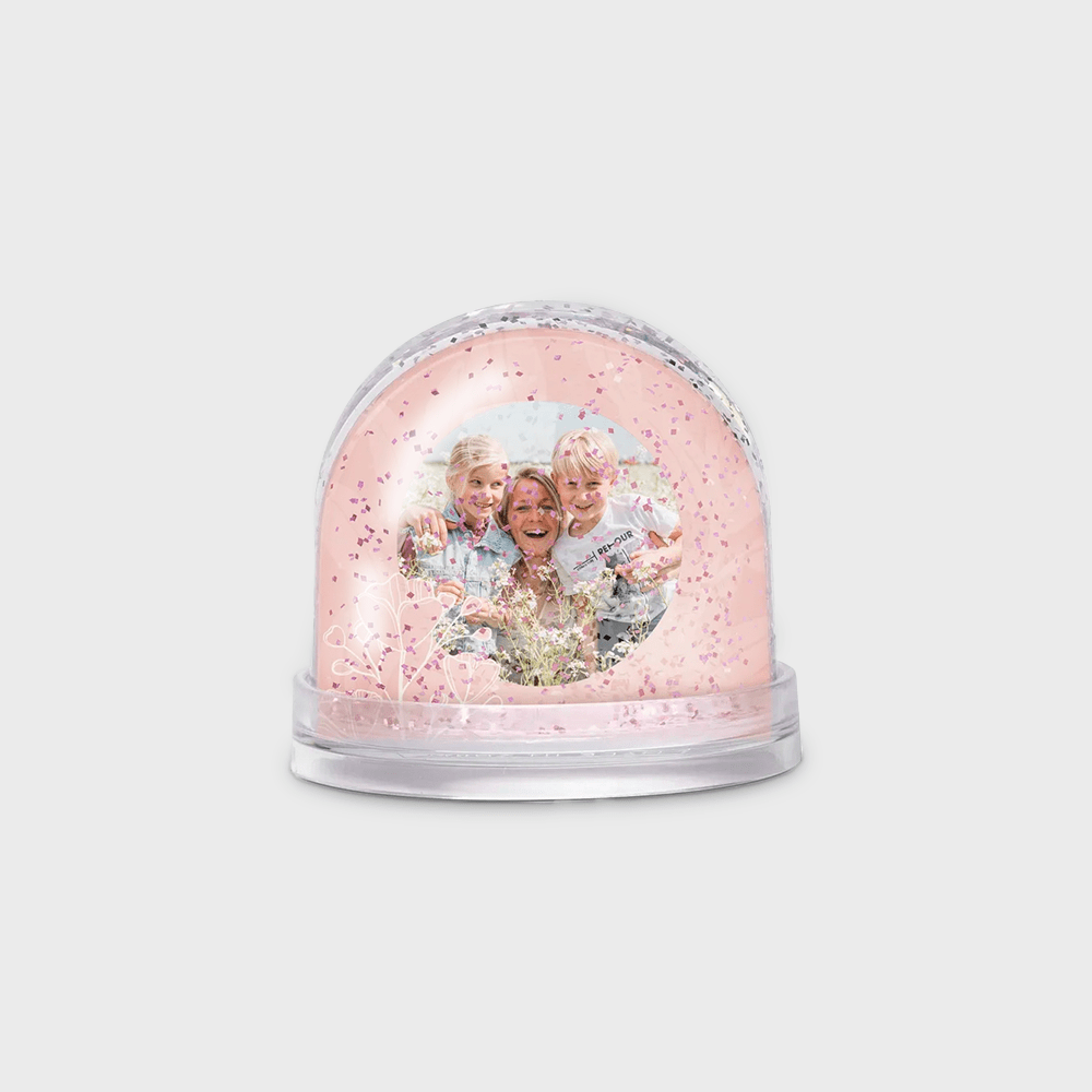 Gepersonaliseerde Glitter Sneeuwbol